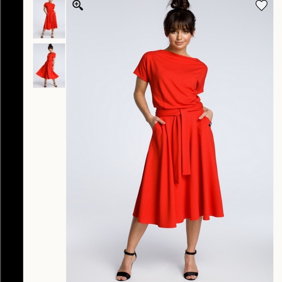 Midi Fit and Flare Dress - Picture 2 of 3